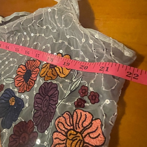 NWT Seen Worn Kept Embroidered Sequined Cami size XL - Picture 3 of 6